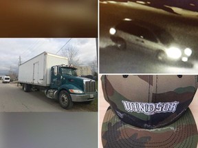 Images from Essex County OPP related to the theft of a truck in Tecumseh on Nov. 17, 2018.