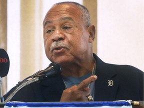 Detroit Tigers legend Willie Horton speaks at the 4th annual Hope in the City luncheon on Monday, November 19, 2018, at the Caboto Club in Windsor. The Salvation Army in partnership with the Rotary Club of Windsor hosted the event.