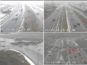 Windsor traffic cams during the afternoon of Nov. 15, 2018.