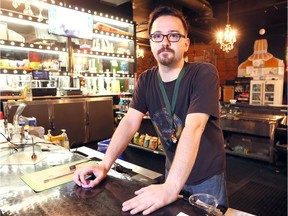 In this July 3, 2018, file photo, Jon Liedtke, co-owner of Higher Limits, is shown at the business's Ouellette Avenue location.