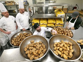 Over half a ton of potatoes were consumed at Windsor's Nov. 27, 2018, 8th annual Potato Fest fundraiser benefitting In Honour of The Ones We Love. Canada's potato farmers are warning of 2018 harvest shortfall.