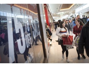 Shoppers take advantage of Boxing Day deals at Devonshire Mall, Wednesday, December 26, 2018.