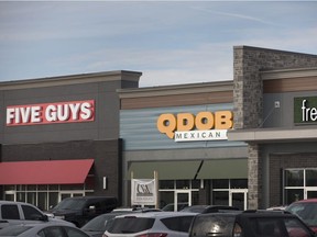 New chain restaurants in Windsor, Five Guys, Qdoba, and Freshii, are pictured Wednesday, Dec. 19, 2018.