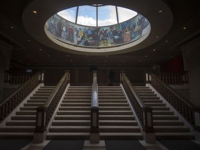 The lobby of the Giavanni Caboto Club is pictured on Feb. 7, 2018.