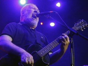 Frontman Pete Shelley of the British punk band Buzzcocks, performs at Plaza Condesa in the 6th edition of the Marvin Festival, in Mexico City, Saturday, May 19, 2018. The punk band Buzzcocks has confirmed "with great sadness" the death of the band's co-founder, Pete Shelley, whom it called "one of the U.K.'s most influential and prolific songwriters." He was 63.