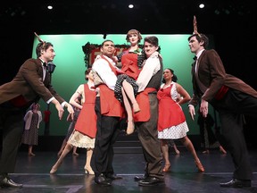 St. Clair College students in the Performing Arts Music Theatre Performance and Entertainment Technology programs are preparing to present a Merry Christmas 1930s style holiday show. Cast members are shown during a rehearsal on Thursday, December 6, 2018, at the Chrysler Theatre.