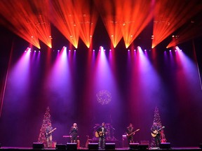 The S'Aints perform Christmas tunes at a press conference to promote their upcoming charity concert, Sleighing Hunger, at Caesars Windsor Colosseum on Nov. 6, 2014.