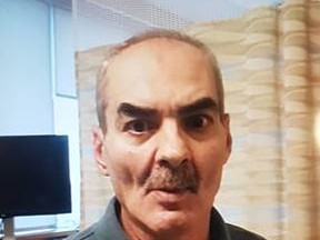 Sarnia police have released this photo of James Ponte, 61, who was reported missing Saturday.