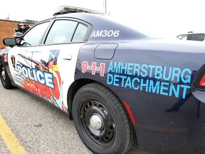 A vehicle with the Amherstburg detachment of the Windsor Police Service is shown in this January 2019 file photo.