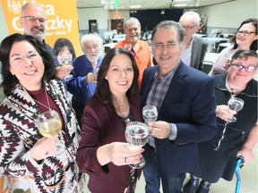 Windsor-Tecumseh MP Cheryl Hardcastle, left, Windsor West MPP Lisa Gretzky and Windsor West MP Brian Masse were joined by friends, supporters and constituents during a New Year's levee at the Royal Canadian Legion Branch 143 on Marentette Avenue on Jan. 5, 2019.