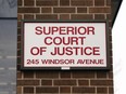 Superior Court of Justice building in Windsor.