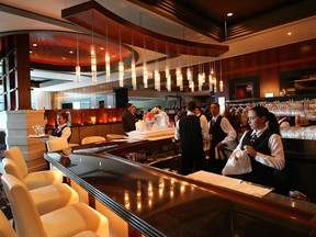The bar area of Casino Windsor's Neros Gourmet Steakhouse is seen during a sneak preview of the swanky restaurant.