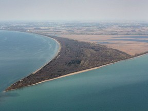 Aerial view of the Point Pelee National Park, Canada's most southern point, in 2007.
