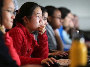 The University of Windsor hosts a coding workshop on Feb. 24, 2018, for girls in grades 7-11.