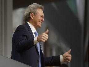 Paul Henderson gives the thumbs up after he was recognized by the Speaker of the House of Commons following Question Period Monday January 28, 2019 in Ottawa.