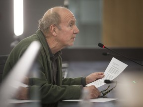 Windsor city council's first meeting of the new year, on Jan. 7, 2019, was short and quick. Windsor resident and delegate Howard Weeks, shown here Monday night, spoke on the need for an auditor general for the city.