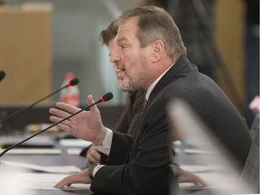 Robert Katzman with his son Sam, who own and operate three cannabis stores in Alberta, speak as delegates on the issue of opting in or opting out of cannabis retail stores at Windsor city council meeting, Monday, January 21, 2019.