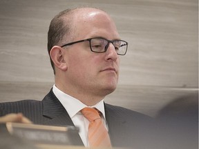 Mayor Drew Dilkens listens as councillors ask questions of delegates at Windsor city council meeting, Jan. 21, 2019.