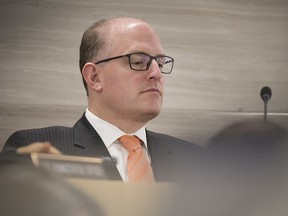 Mayor Drew Dilkens listens as councillors ask questions of delegates at Windsor city council meeting on Jan. 21, 2019.