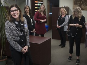 "Fantastic." Federal Minister of Seniors Filomena Tassi gets a tour of Canterbury College's ElderCollege during a visit to Windsor on Jan. 24, 2019.
