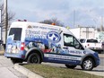 An employee with the Windsor/Essex County Humane Society pulls out of the organization's location on Provincial Road in one of the animal rescue and relief vehicles on Thursday, January 3, 2019.