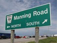 Manning Road was the site of a fatal two-vehicle crash on Nov. 19, 2018.