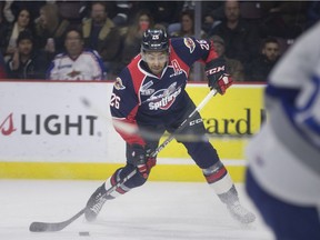 Windsor Spitfires overage forward Cole Purboo, seen in actiona last season, scored in a 6-4 exhibition win over Niagara on Saturday and likes what he sees in the roster.