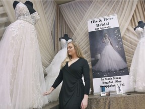Shelby Rocheleau with His and Hers Bridal in Windsor is shown at the 32nd annual Wedding Extravaganza at the Caboto Club in Windsor, ON. on Saturday, January 19, 2019.