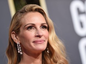 Best Performance by an Actress in a Television Series Drama for "Homecoming" nominee Julia Roberts arrives for the 76th annual Golden Globe Awards on January 6, 2019, at the Beverly Hilton hotel in Beverly Hills, California.