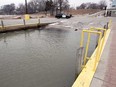 The boat launch ramp at Colchester Harbour in Essex County where a vehicle went into the freezing water on the morning of Jan. 15, 2019.