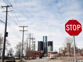 General Motors world headquarters (in background) in Detroit. Michigan Rep. Debbie Dingell, a former GM executive, said last month that GM had made itself "the most thoroughly disliked company in Washington."