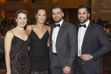 From left: Sarah Dupois, Kaila Seguin, Stephan Viselli and Cameron Swift.
