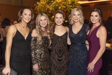 From left: Kaila Seguin, Amanda Laun, Sarah Dupuis, Dayna Crowder and Jessica Thrasher.