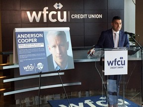 WFCU Credit Union president and CEO Eddie Francis announces well-known TV news personality Anderson Cooper as the inaugural guest of the WFCU's new Speaker Series. Cooper will be speaking at Caesars Windsor on March 29, 2019.