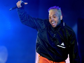 Chris Brown performs onstage during "We Can Survive, A Radio.com Event" at The Hollywood Bowl on Oct. 20, 2018 in Los Angeles, Calif. (Kevin Winter/Getty Images for Radio.com)