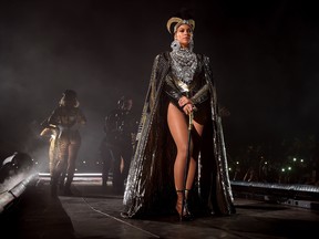 Beyonce Knowles performs onstage during 2018 Coachella Valley Music And Arts Festival Weekend 1 at the Empire Polo Field on April 14, 2018 in Indio, Calif. (Larry Busacca/Getty Images for Coachella )