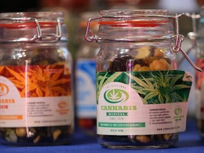 CBD and THC Cannabis product and legal marijuana manufacturing items on display during the O'Cannabiz conference at the International Centre on June 8, 2018. Dave Abel/Toronto Sun