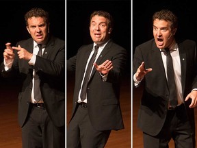 Canadian satirist and media personality Rick Mercer performing in St. Catharines in May 2016.