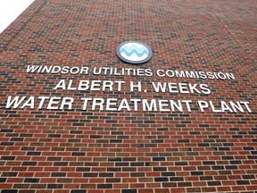 Windsor's A.H. Weeks Water Treatment Plant on Wyandotte Street East is shown Feb. 8, 2019.
