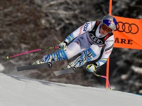 Lindsey Vonn of USA competes during the FIS World Ski Championships Women's Downhill on Feb. 10, 2019 in Are Sweden.