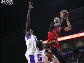 Tecumseh's Mychal Mulder, with the ball and seen playing with the G League's Windy City Bulls,, is set to sign a 10-day contract with the NBA's Golden State Warriors.