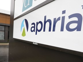 The exterior of Aphria Inc. offices in Leamington are shown in this Dec. 3, 2018, file photo.