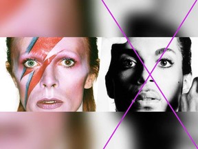 The Windsor Symphony Orchestra's Bowie and Prince tribute concert planned for Feb. 22 is now just a David Bowie tribute due to licensing issues with Prince's music.