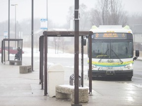 The west bus depot on College Avenue is pictured Wednesday, February 20, 2019.