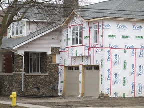 A large addition to a home on the corner lot of Windermere Road and Richmond Street is shown Tuesday, February 5, 2019.