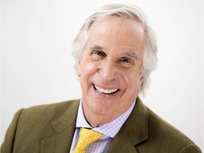 In this Feb. 5, 2019 photo, actor and author Henry Winkler appears during a portrait session in New York to promote his latest book in the "Here's Hank" series, "Everybody Is Somebody."