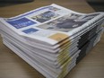 Stack of Windsor Star newspapers