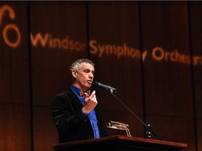 Windsor Symphony Orchestra maestro Robert Franz speaks during a press conference detailing the group's 70th season in this 2017 file photo.