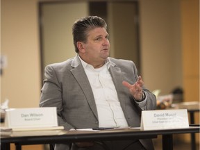 David Musyj, president and CEO of Windsor Regional Hospital, speaks at the board of directors meeting at Met Campus, Thursday, January 10, 2019.