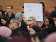 Hundreds of people gathered outside the University of Windsor's law building Tuesday, March 19, 2019, for a candlelight vigil for the victims of shootings at two mosques in Christchurch, New Zealand the previous week. The names of the 50 people killed by the lone gunman were read off during the event by members of the host organization, the Muslim Law Association of Windsor. Dozens more were injured during the terrorist attack.